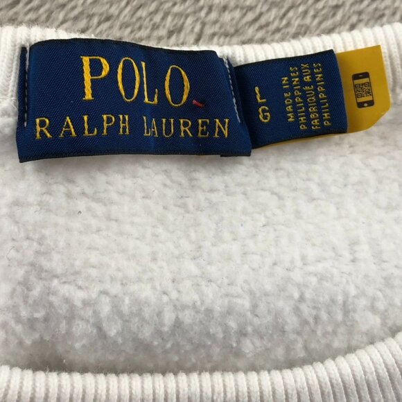 Polo Ralph Lauren Mens Sweatshirt Large Pullover Tie-Dye Sweatshirt White Hippie - Picture 4 of 16